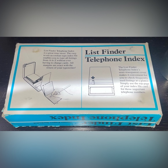 Vintage mid century modern phone number/address & list/memo organizer NOS - Picture 8 of 10